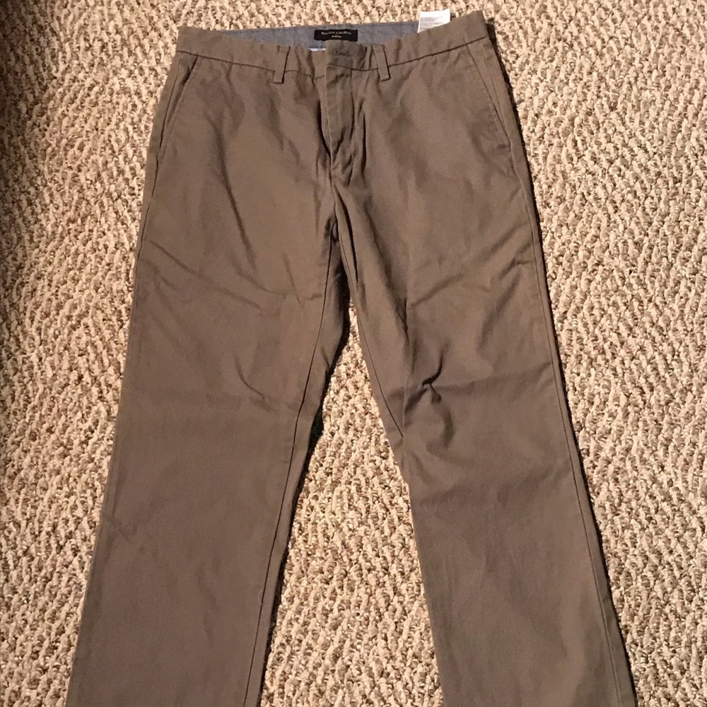 Banana Republic Emerson Grey Flannel Dress Pants